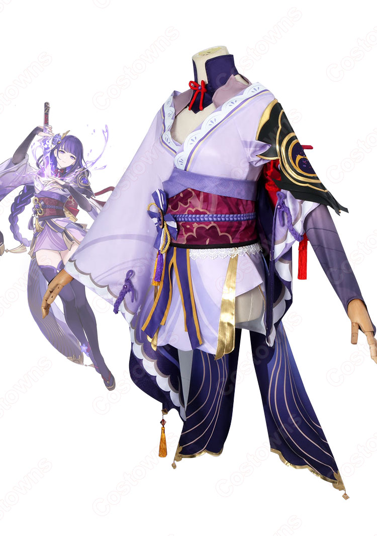 雷電将軍(らいでんしょうぐん) コスプレ衣装 『原神(げんしん)』 稲妻 雷神バアル cosplay 仮装 変装-2