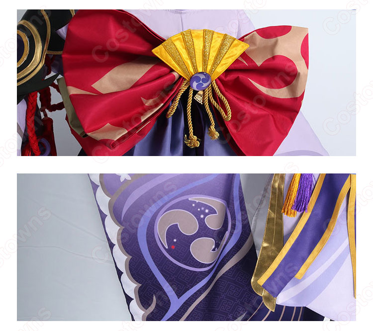 雷電将軍(らいでんしょうぐん) コスプレ衣装 『原神(げんしん)』 稲妻 雷神バアル cosplay 仮装 変装-5