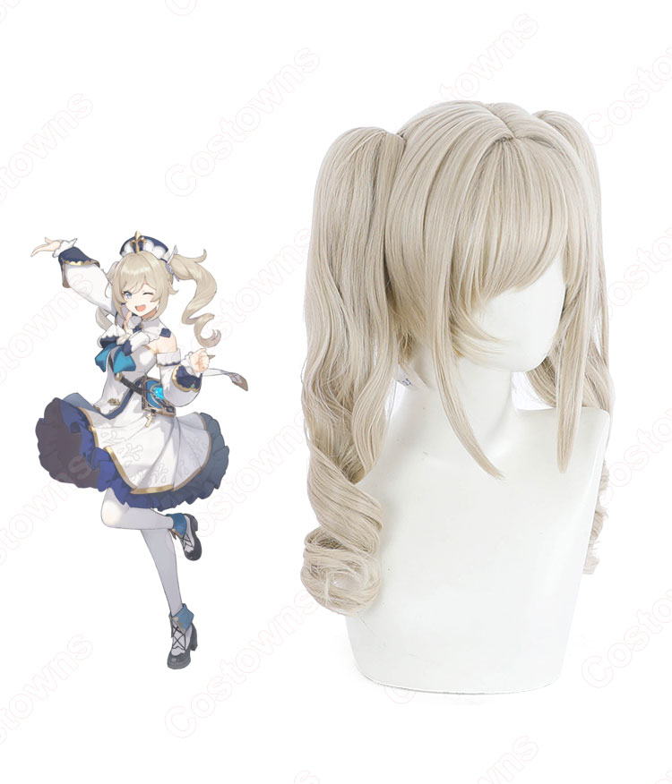 バーバラ・ペッチ コスプレウィッグ 『原神(げんしん、Genshin)』モンド 西風教会 耐熱かつら cosplay wig 通販-4