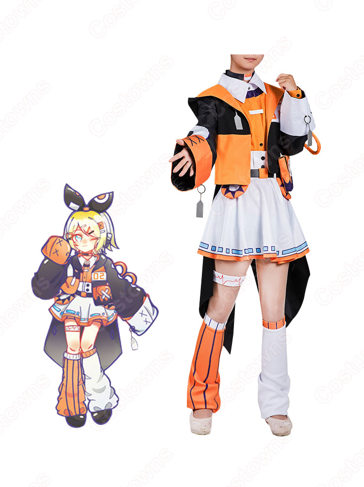 鏡音リン・レン コスプレ衣装 鏡音リン(カガミネリン) 鏡音レン(カガミネレン) cosplay 仮装 変装-2