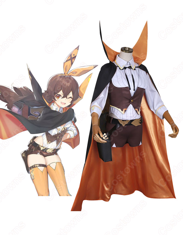 (値下げ)原神 アンバー  うさぎ伯爵.武器付き コスプレ フルセット 原神 コスプレ アンバー 衣装 ※ウィッグ 靴 追加可 : Asmart