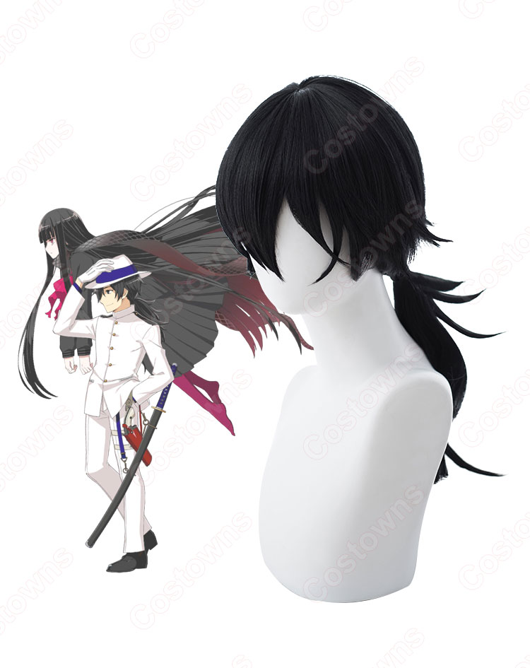 FGO ライダー 坂本龍馬(さかもとりょうま) コスプレウィッグ 『Fate/KOHA-ACE 帝都聖杯奇譚』 『Fate/Grand Order』 黒 耐熱かつら cosplay wig 通販-2