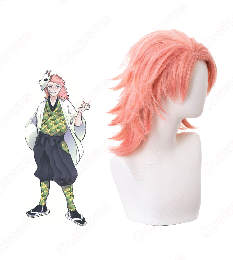 錆兎(さびと) コスプレウィッグ 『鬼滅の刃(きめつのやいば)』 耐熱かつら cosplay wig 通販-2