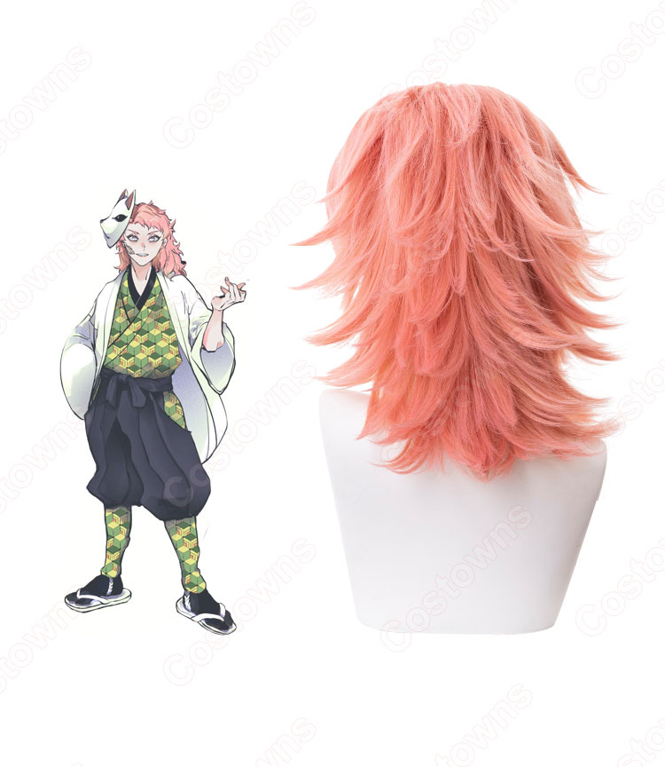 錆兎(さびと) コスプレウィッグ 『鬼滅の刃(きめつのやいば)』 耐熱かつら cosplay wig 通販-4