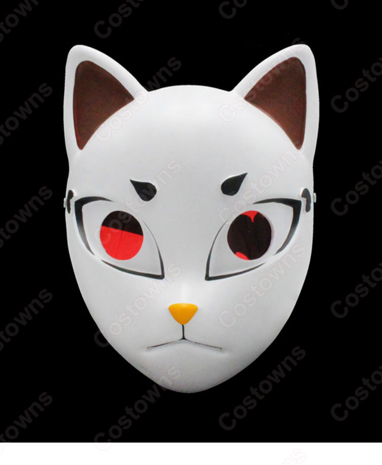 冨岡義勇(とみおかぎゆう) 樹脂製 お面 仮面 『鬼滅の刃(きめつのやいば)』コスプレ小物・小道具 ハロウィンマスク-1