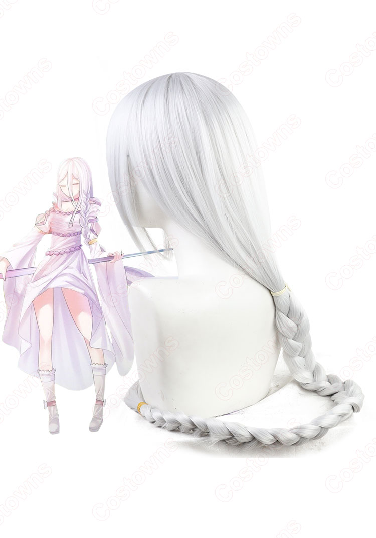 蜘蛛ですが 白織（しらおり） コスプレウィッグ 『蜘蛛ですが、なにか？（くもですが なにか）』 耐熱かつら cosplay wig 通販-4