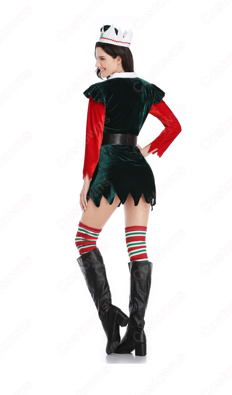 クリスマス エルフ コスプレ衣装 親子スーツ テーマパーティー衣装 大人用 子供用-6