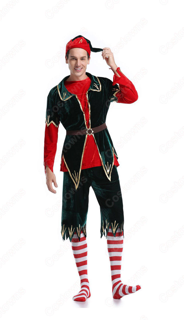 クリスマス エルフ コスプレ衣装 親子スーツ テーマパーティー衣装 大人用 子供用-1