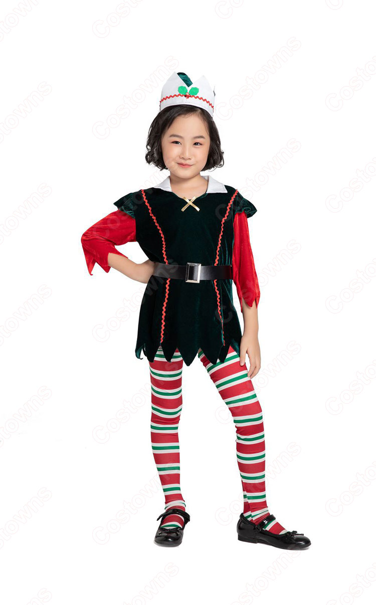 クリスマス エルフ コスプレ衣装 親子スーツ テーマパーティー衣装 大人用 子供用-7