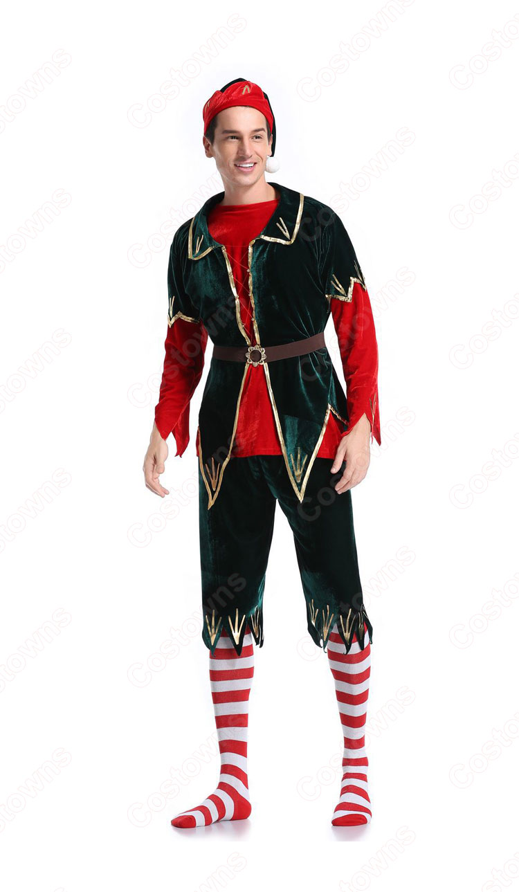 クリスマス エルフ コスプレ衣装 親子スーツ テーマパーティー衣装 大人用 子供用-2