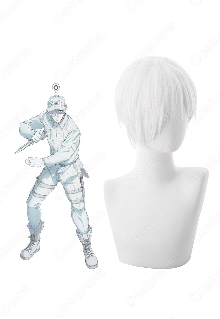白血球(はっけっきゅう) コスプレウィッグ 『はたらく細胞(はたらくさいぼう)』 耐熱かつら cosplay wig 通販-1