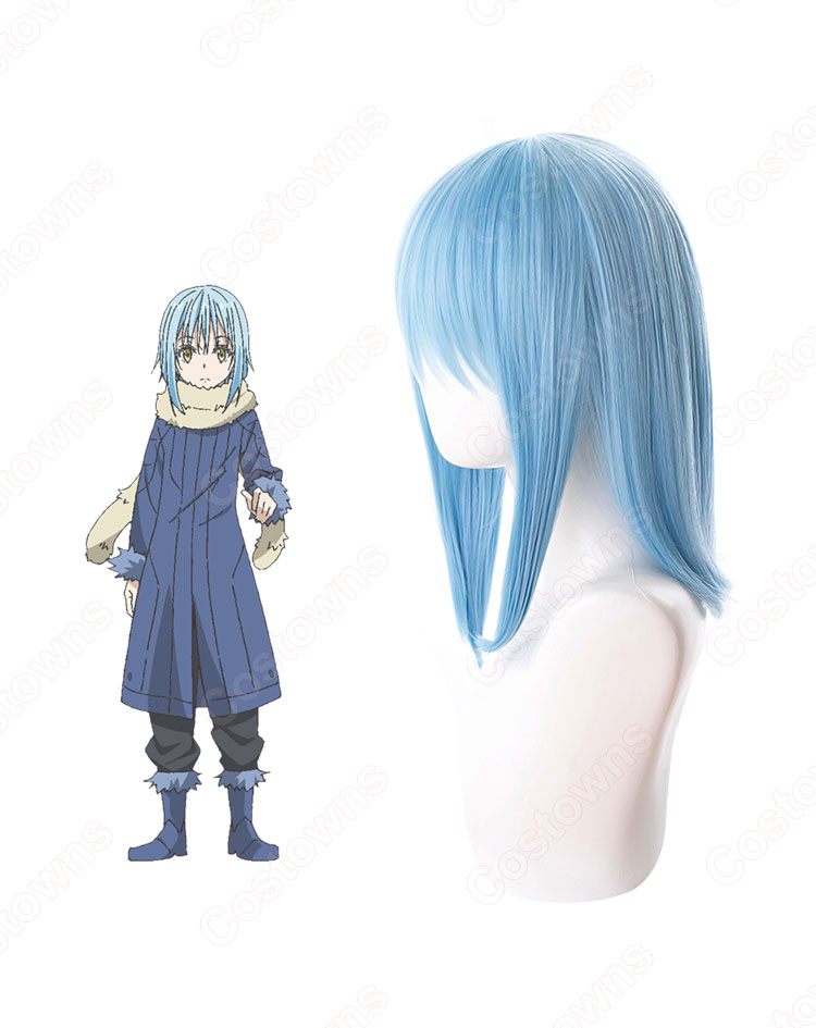 リムル=テンペスト（りむるてんぺすと） コスプレウィッグ 『転生したらスライムだった件（てんせいしたらスライムだったけん）』 水色 耐熱かつら cosplay wig 通販-2