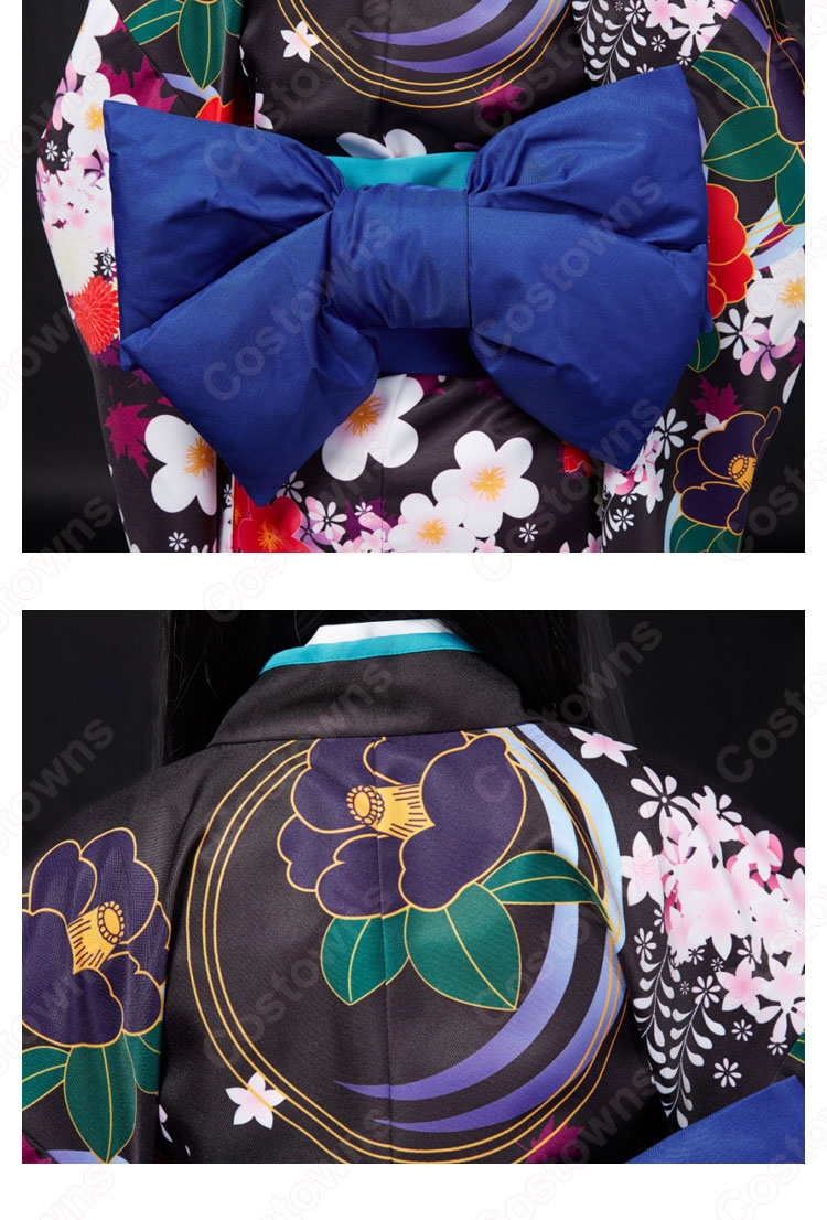 閻魔あい（えんまあい） 二籠 着物 コスプレ衣装 『地獄少女（じごくしょうじょ）』 cosplay 仮装 変装-6