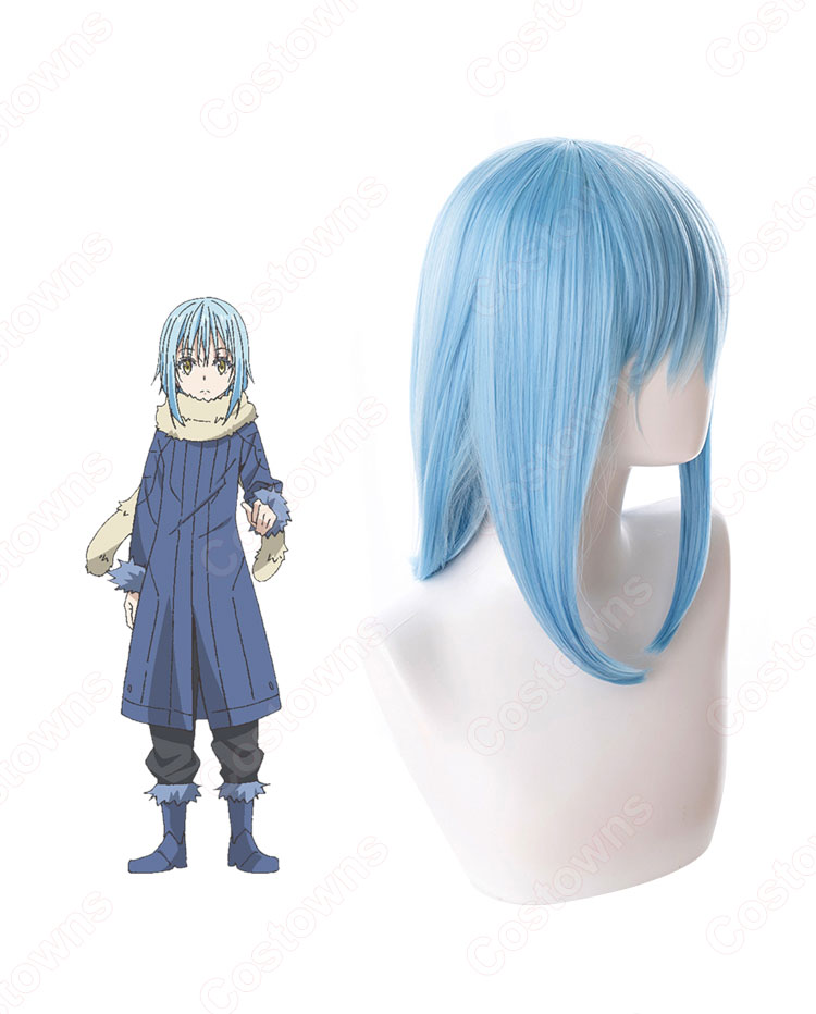 リムル=テンペスト（りむるてんぺすと） コスプレウィッグ 『転生したらスライムだった件（てんせいしたらスライムだったけん）』 水色 耐熱かつら cosplay wig 通販-3
