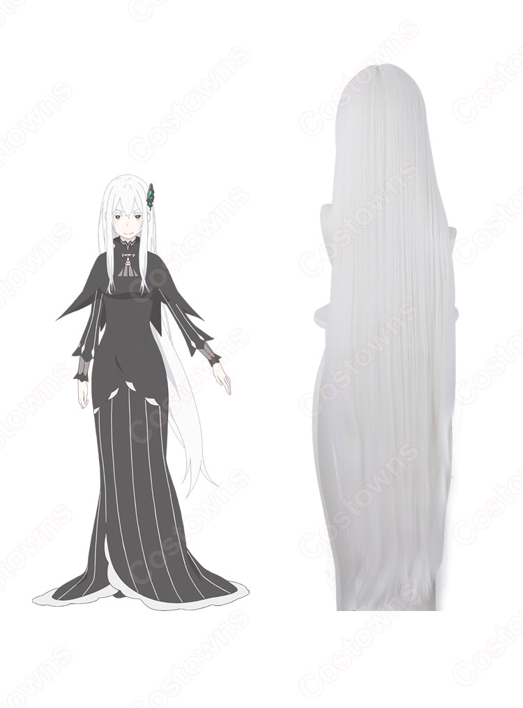 リゼロ エキドナ(えきどな) コスプレウィッグ 『Re:ゼロから始める異世界生活(リ・ゼロからはじめるいせかいせいかつ)』 耐熱かつら cosplay wig 通販-3