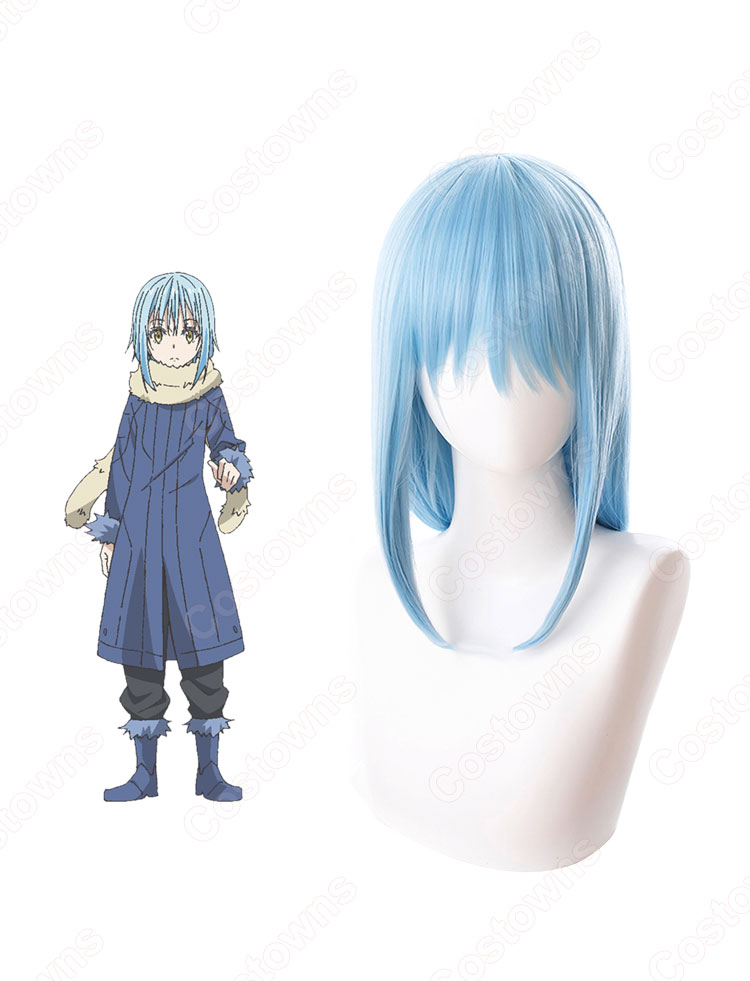 リムル=テンペスト（りむるてんぺすと） コスプレウィッグ 『転生したらスライムだった件（てんせいしたらスライムだったけん）』 水色 耐熱かつら cosplay wig 通販-1