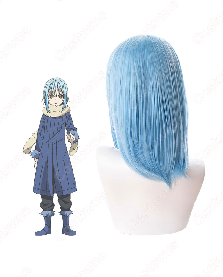 リムル=テンペスト（りむるてんぺすと） コスプレウィッグ 『転生したらスライムだった件（てんせいしたらスライムだったけん）』 水色 耐熱かつら cosplay wig 通販-4