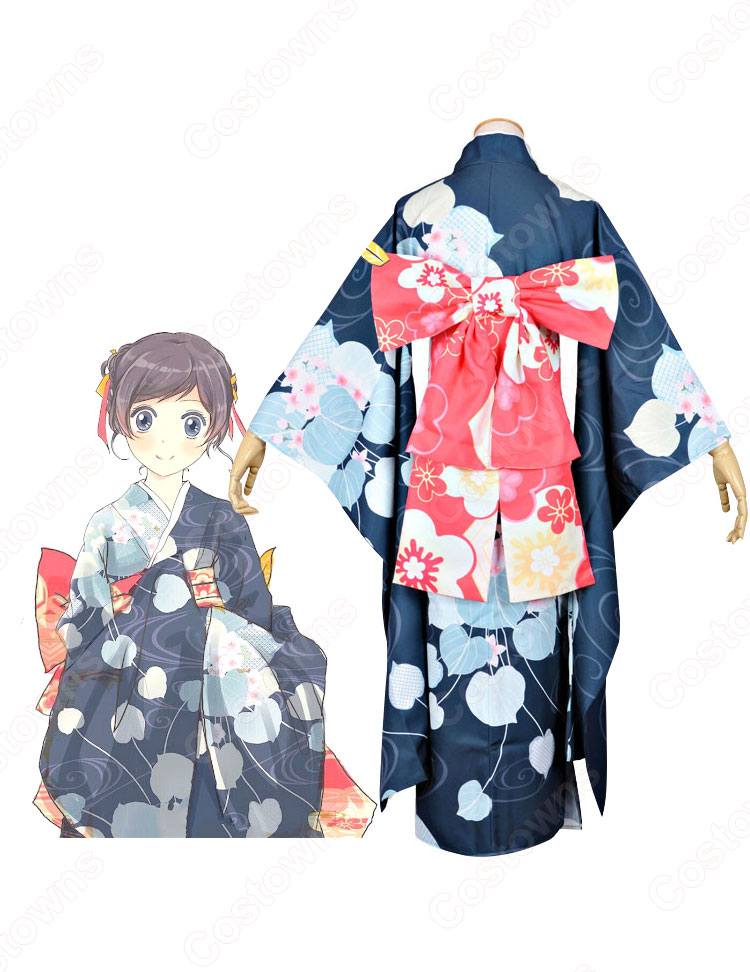 桃園奈々生(ももぞのななみ) 夏祭 和服 着物 コスプレ衣装 『神様はじめました(かみさまはじめました)』 cosplay 仮装 変装-2