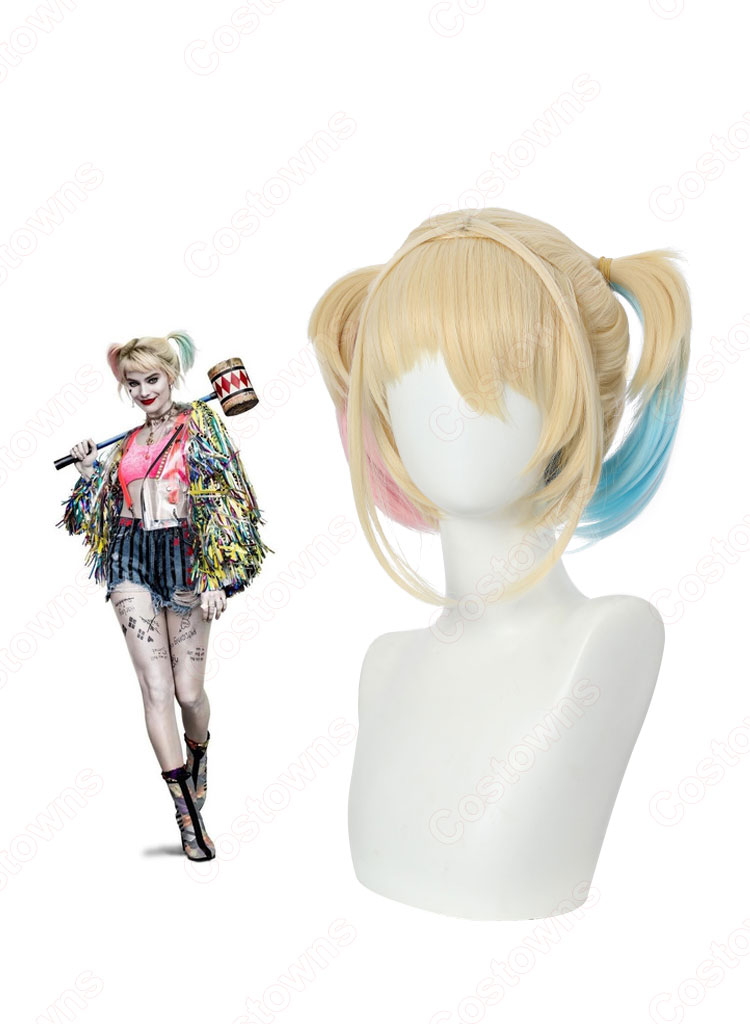 ハーリーン・クインゼル / ハーレイ・クイン コスプレウィッグ 『ハーレイ・クインの華麗なる覚醒 BIRDS OF PREY』 耐熱かつら cosplay wig 通販-1