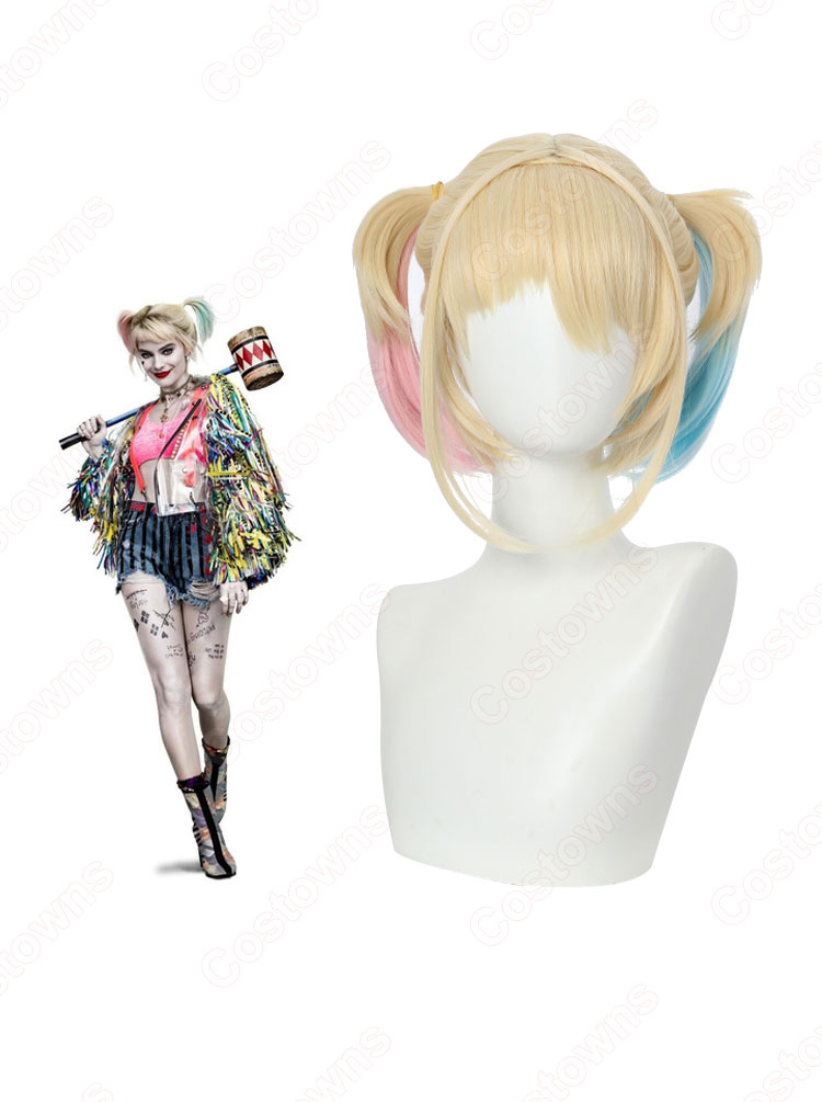 ハーリーン・クインゼル / ハーレイ・クイン コスプレウィッグ 『ハーレイ・クインの華麗なる覚醒 BIRDS OF PREY』 耐熱かつら cosplay wig 通販-3