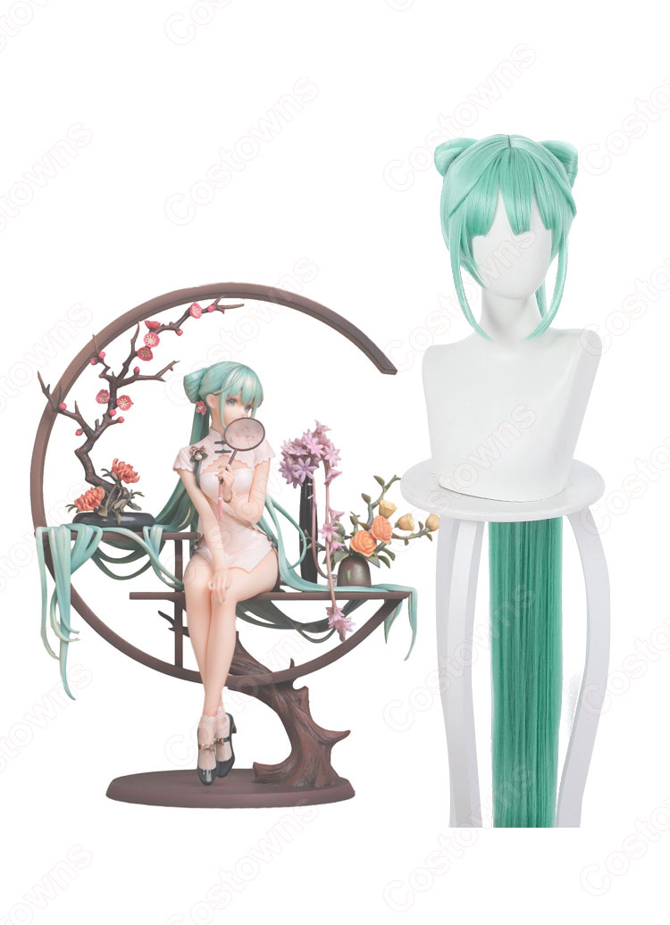 初音ミク（はつねみく） 韶華Ver. コスプレウィッグ 耐熱かつら cosplay wig 通販-1