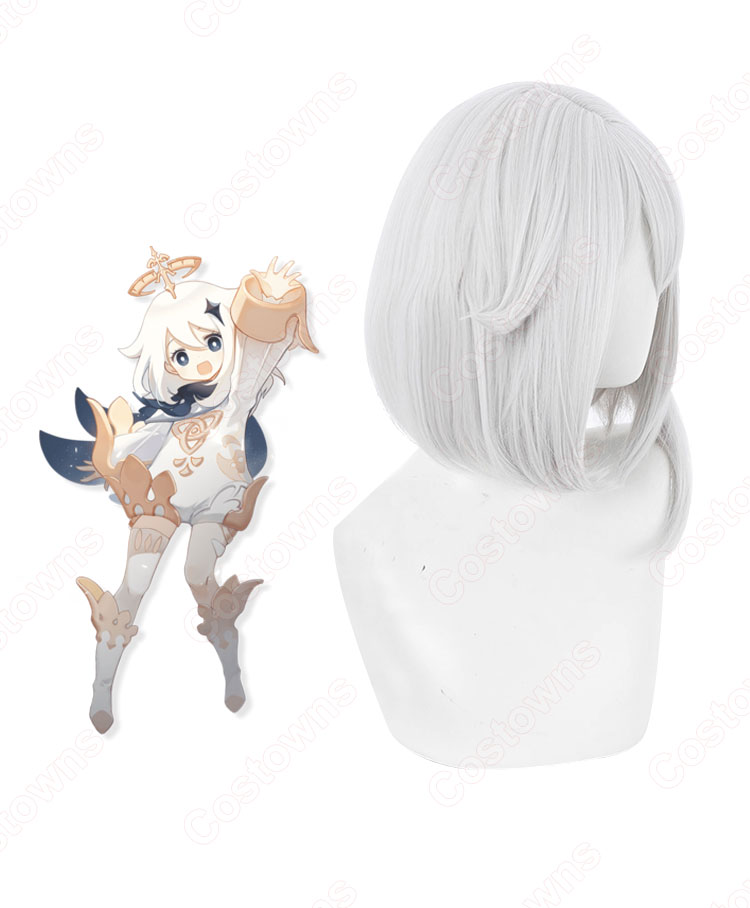 商品画像：原神 Genshin げんしん パイモン コスプレウィッグ ネット付き 4