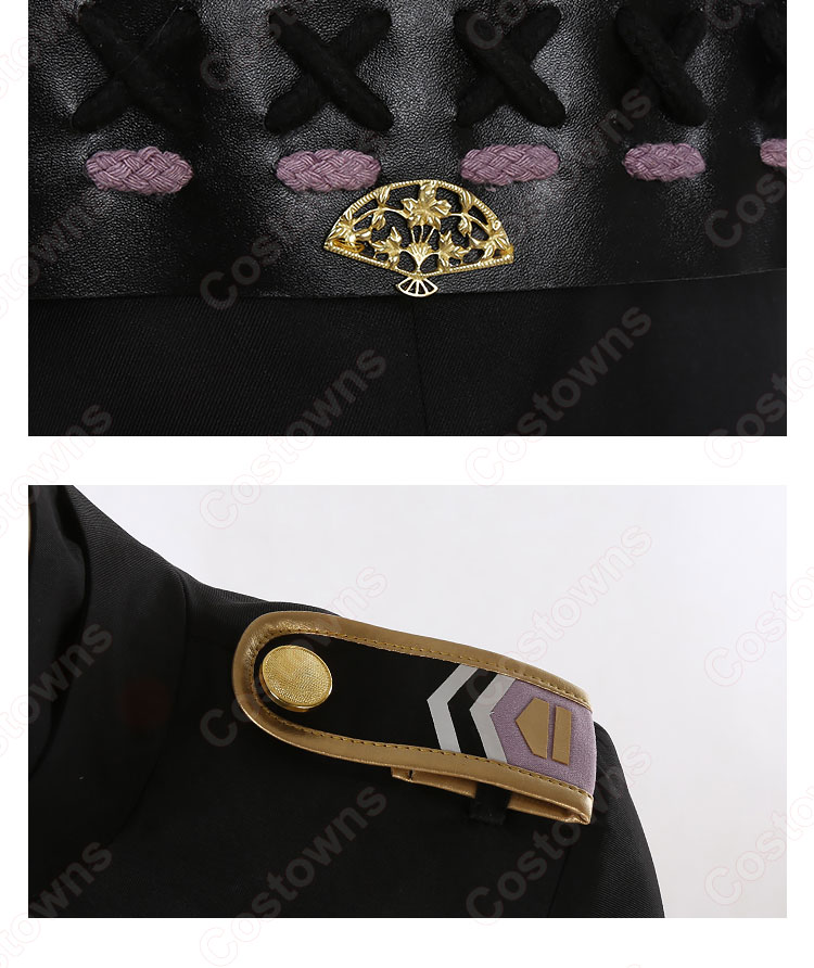 ♡ 刀剣乱舞 膝丸 極 戦闘服 コスプレ 衣装 高品質 ♡ 送料無料】とうらぶ風 黒×濃い緑 防具付き 膝丸【極】