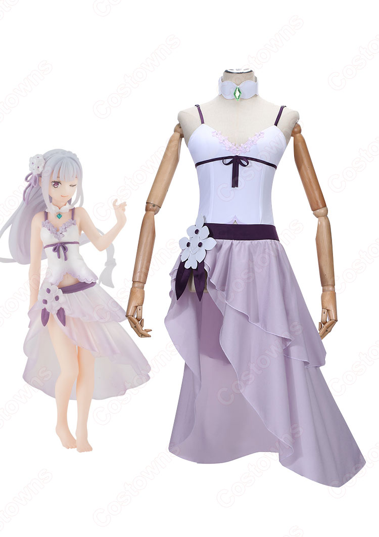 リゼロ エミリア 水着 コスプレ衣装 『Re:ゼロから始める異世界