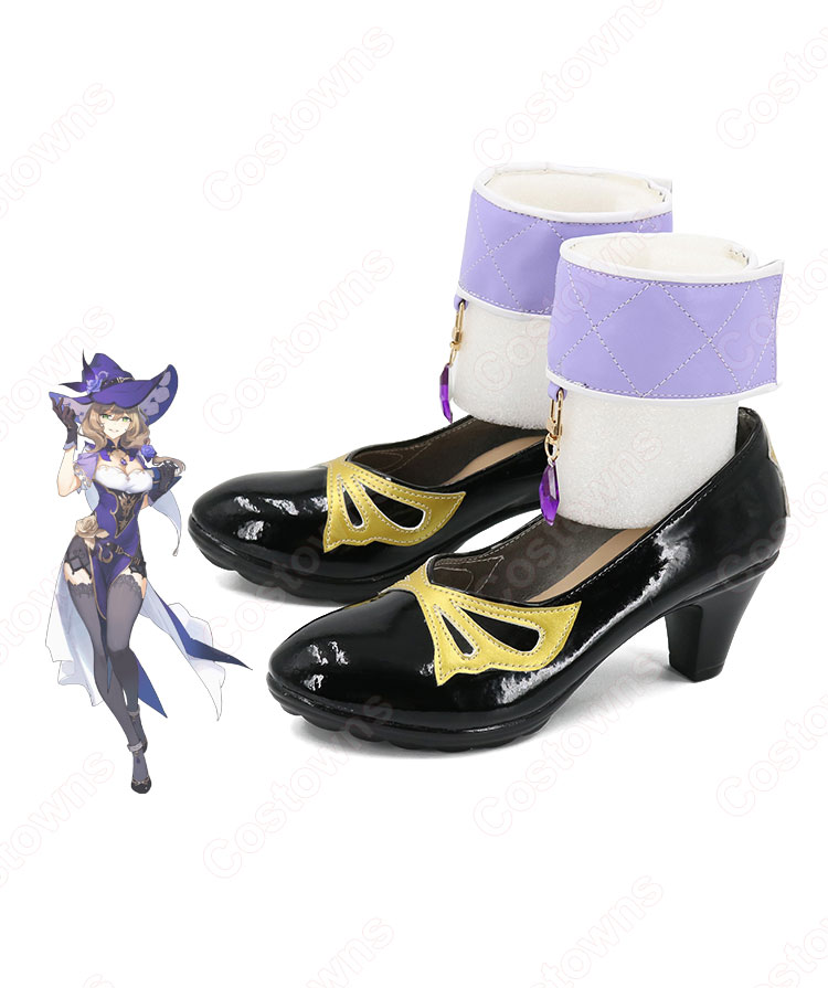 リサ・ミンツ コスプレ靴『原神(げんしん)』 コスプレ シューズ/ブーツ コスプレ用 道具 男女兼用-4