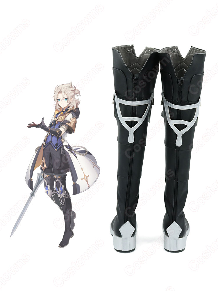 アルベド コスプレ靴『原神(げんしん)』 コスプレ シューズ/ブーツ コスプレ用 道具 男女兼用-3