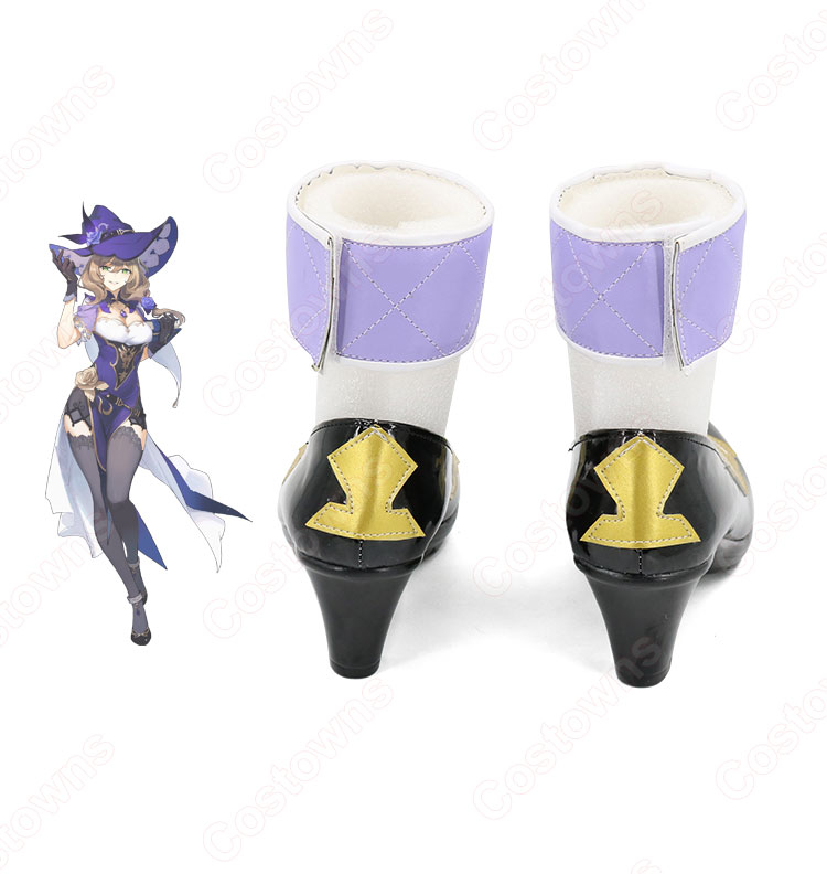 リサ・ミンツ コスプレ靴『原神(げんしん)』 コスプレ シューズ/ブーツ コスプレ用 道具 男女兼用-3