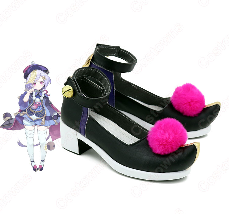 七七(ナナ) コスプレ靴『原神(げんしん)』 コスプレ シューズ/ハイヒール コスプレ用 道具 男女兼用-2