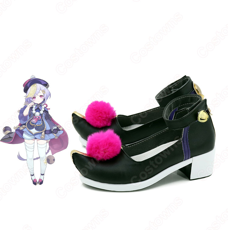 七七(ナナ) コスプレ靴『原神(げんしん)』 コスプレ シューズ/ハイヒール コスプレ用 道具 男女兼用-4