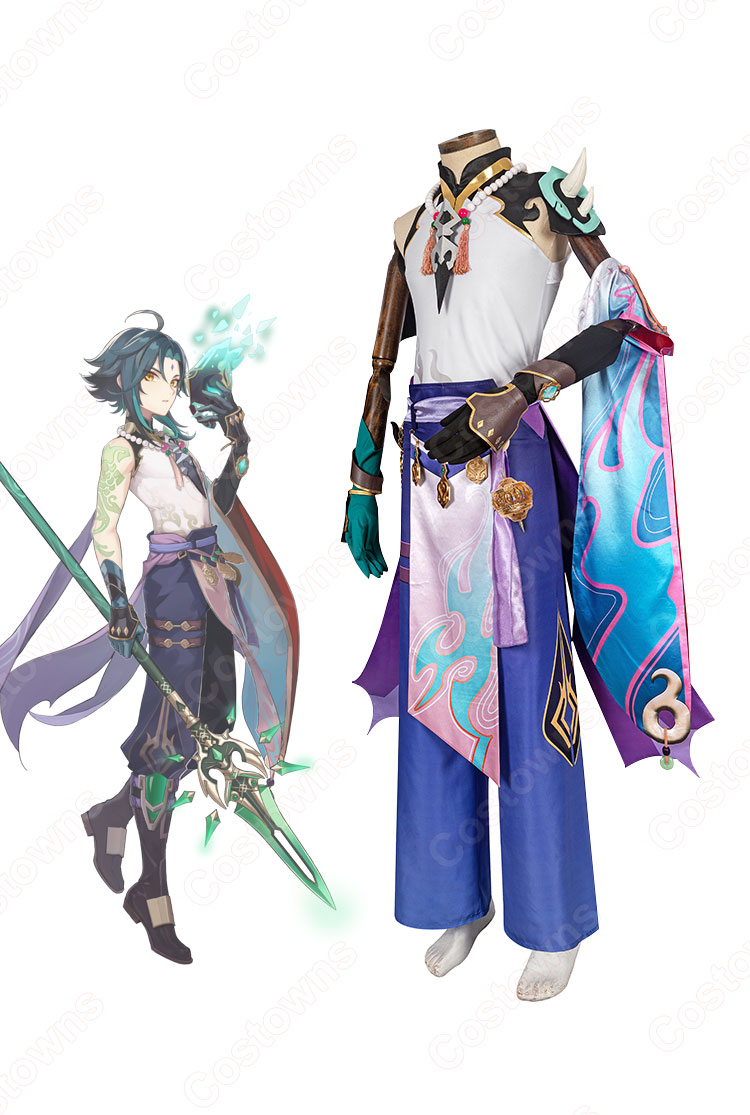 魈(ショウ) コスプレ衣装 『原神(げんしん)』 護法夜叉 cosplay 仮装 変装-3