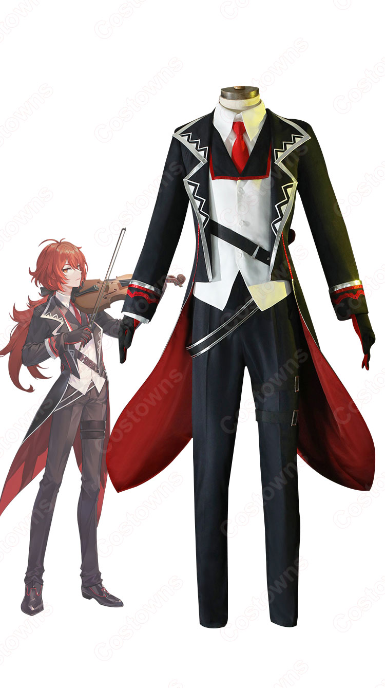 原神(げんしん) オンラインコンサート ディルック・ラグヴィンド コスプレ衣装 「GENSHIN CONCERT 2021『Melodies of an Endless Journey』」 cosplay 仮装 変装-1