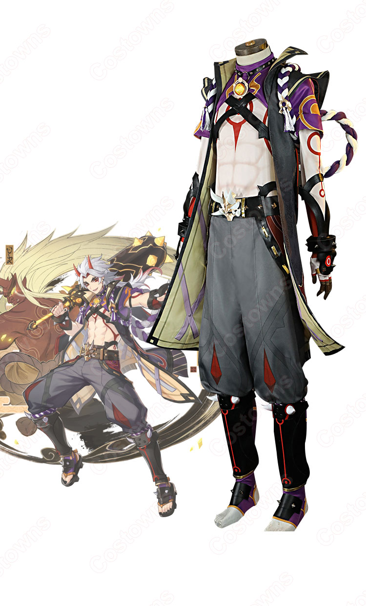 荒瀧一斗(あらたきいっと) コスプレ衣装 『原神(げんしん)』 荒瀧派 cosplay 仮装 変装-2