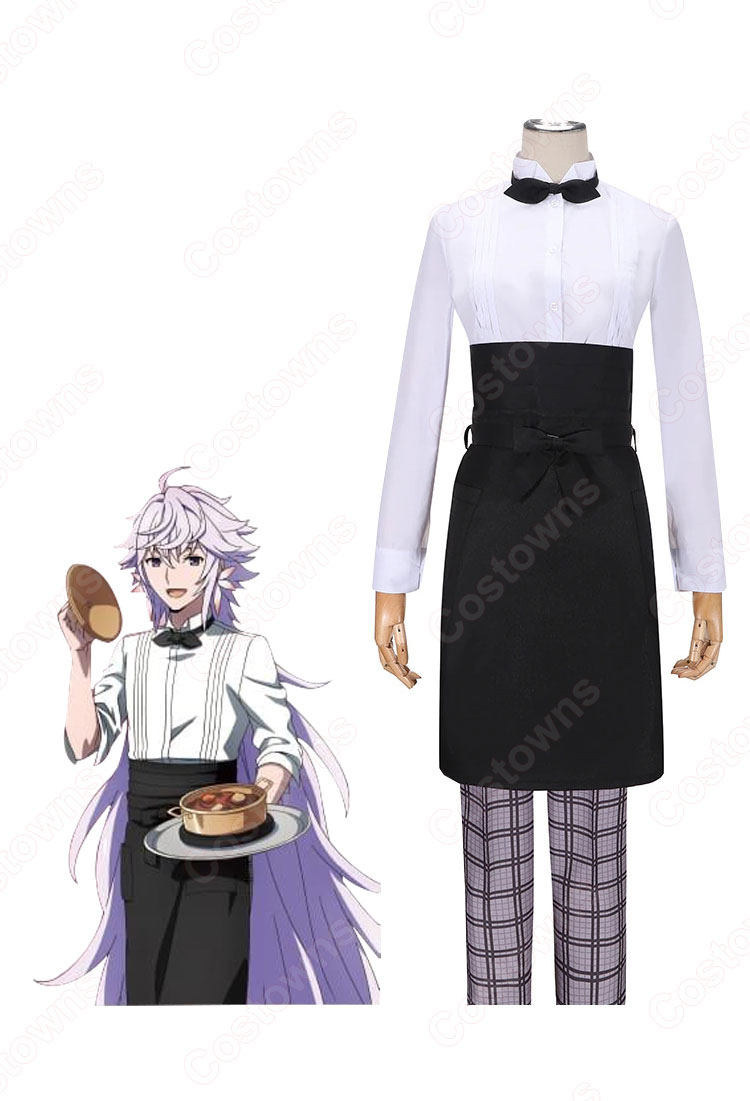 FGO×スイーツパラダイス  カフェスタッフ風衣装 コスプレ衣装 「Fate/Grand Order -絶対魔獣戦線バビロニア-×SWEETS PARADISE」 マシュ・キリエライト ギルガメッシュ マーリン イシュタル エレシュキガル キングゥ cosplay 仮装 変装-7