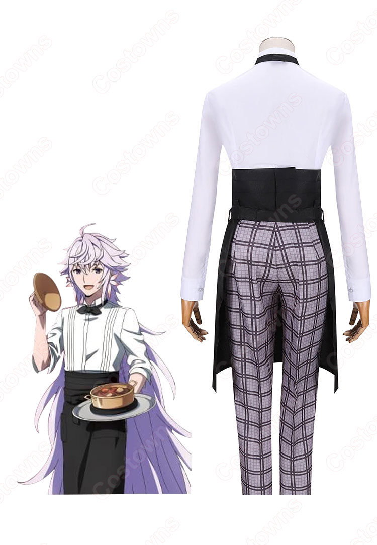 FGO×スイーツパラダイス  カフェスタッフ風衣装 コスプレ衣装 「Fate/Grand Order -絶対魔獣戦線バビロニア-×SWEETS PARADISE」 マシュ・キリエライト ギルガメッシュ マーリン イシュタル エレシュキガル キングゥ cosplay 仮装 変装-8
