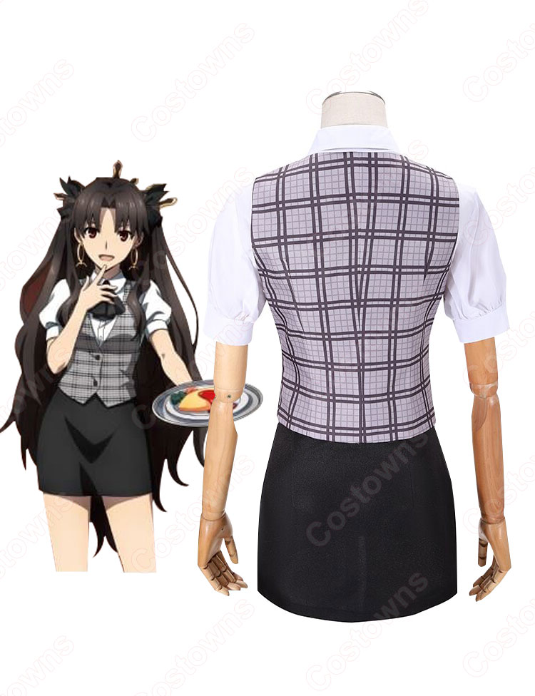 FGO×スイーツパラダイス  カフェスタッフ風衣装 コスプレ衣装 「Fate/Grand Order -絶対魔獣戦線バビロニア-×SWEETS PARADISE」 マシュ・キリエライト ギルガメッシュ マーリン イシュタル エレシュキガル キングゥ cosplay 仮装 変装-11