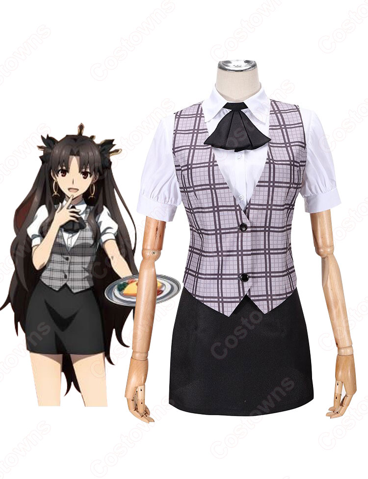 FGO×スイーツパラダイス  カフェスタッフ風衣装 コスプレ衣装 「Fate/Grand Order -絶対魔獣戦線バビロニア-×SWEETS PARADISE」 マシュ・キリエライト ギルガメッシュ マーリン イシュタル エレシュキガル キングゥ cosplay 仮装 変装-10