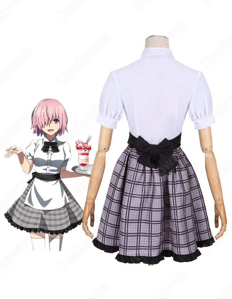 FGO×スイーツパラダイス  カフェスタッフ風衣装 コスプレ衣装 「Fate/Grand Order -絶対魔獣戦線バビロニア-×SWEETS PARADISE」 マシュ・キリエライト ギルガメッシュ マーリン イシュタル エレシュキガル キングゥ cosplay 仮装 変装-2