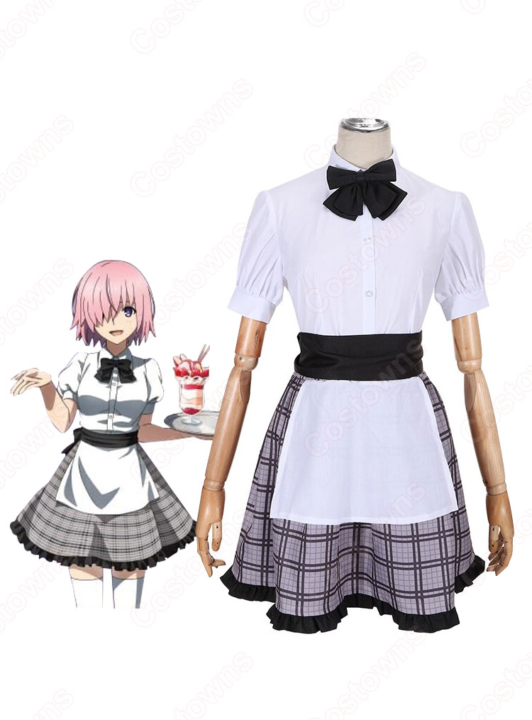 FGO×スイーツパラダイス  カフェスタッフ風衣装 コスプレ衣装 「Fate/Grand Order -絶対魔獣戦線バビロニア-×SWEETS PARADISE」 マシュ・キリエライト ギルガメッシュ マーリン イシュタル エレシュキガル キングゥ cosplay 仮装 変装-1