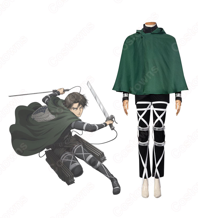 リヴァイ・アッカーマン コスプレ衣装 『進撃の巨人』（しんげきのきょじん） cosplay 仮装 変装-2
