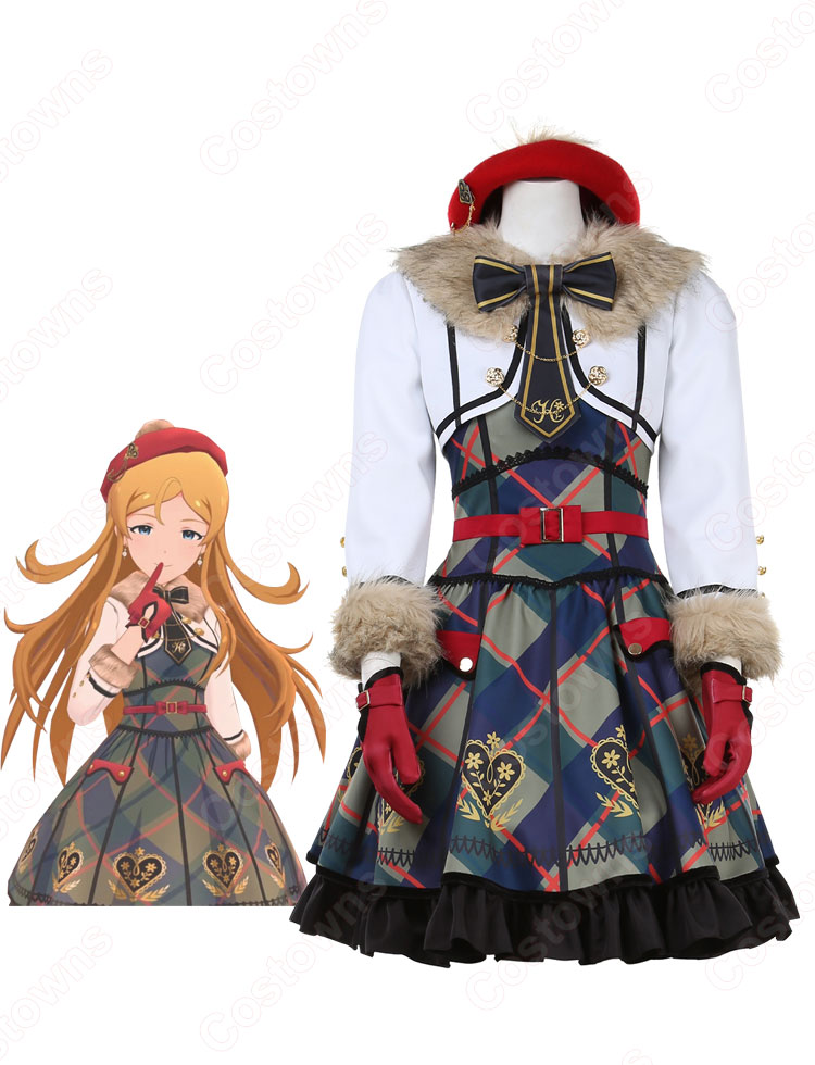 ミリシタ りるきゃん ～3 little candy～「ハルマチ女子」 篠宮可憐 野々原茜 伊吹翼 コスプレ衣装 『アイドルマスター ミリオンライブ！ シアターデイズ』 cosplay 仮装 変装-2