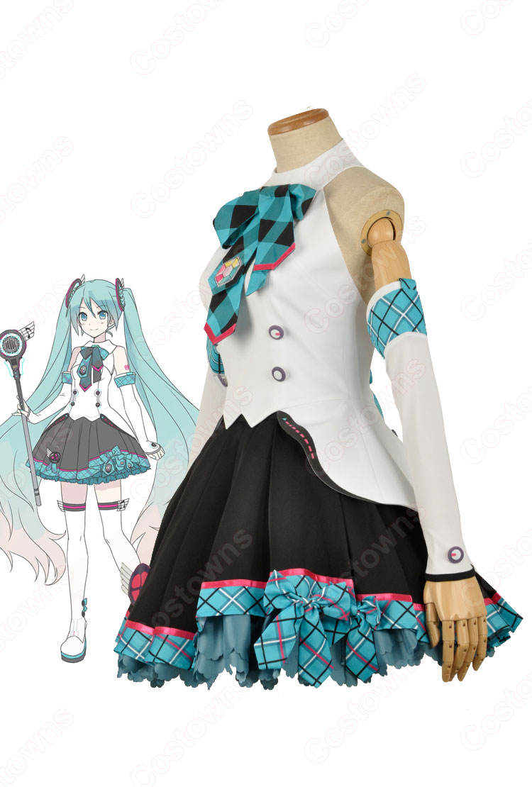 初音ミク(はつね ミク)「マジカルミライ 2017(Magical Mirai 2017)」 コンサート コスプレ衣装-5