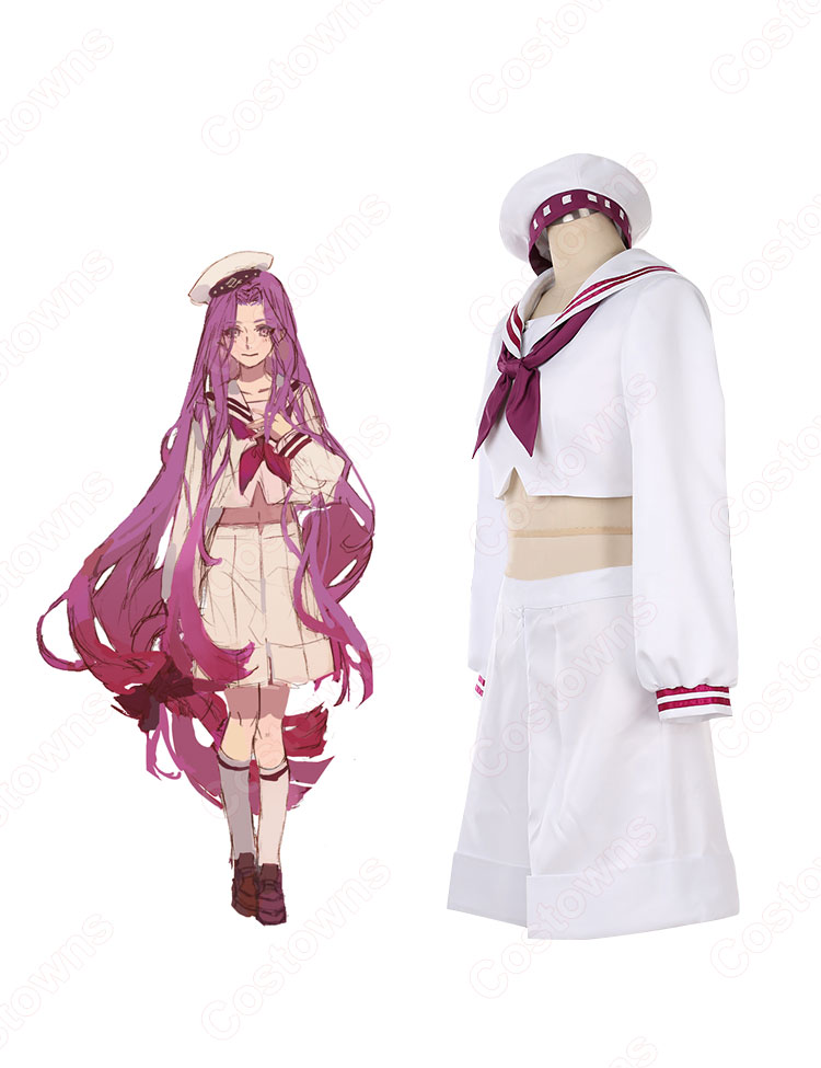 FGO メドゥーサ 白い服の水兵さん コスプレ衣装 『Fate/Grand Order』(フェイト・グランドオーダー) 概念礼装 セーラー服 cosplay 仮装 変装-3