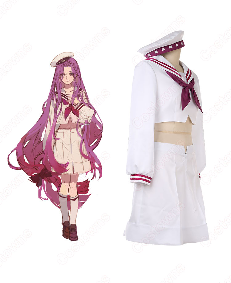 FGO メドゥーサ 白い服の水兵さん コスプレ衣装 『Fate/Grand Order』(フェイト・グランドオーダー) 概念礼装 セーラー服 cosplay 仮装 変装-2