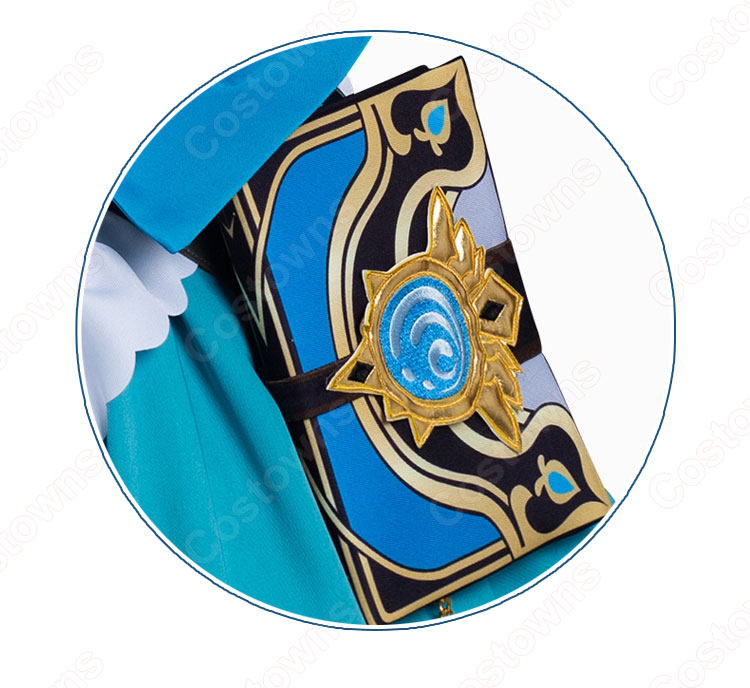 原神 バーバラ・ペイジ メイド服 コスプレ衣装 『原神×SWEETS PARADISE -そよ風の饗宴-』 ワンピース cosplay 仮装 変装-5