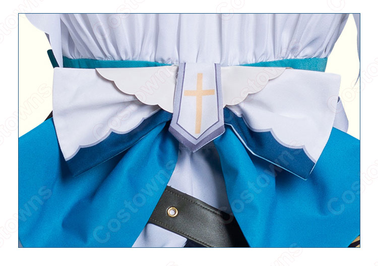 原神 バーバラ・ペイジ メイド服 コスプレ衣装 『原神×SWEETS PARADISE -そよ風の饗宴-』 ワンピース cosplay 仮装 変装-6