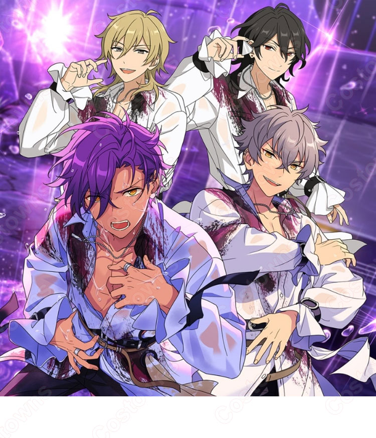 あんスタ！ 深層＊裏腹に潜んだBeast 才能開花後 コスプレ衣装 『あんさんぶるスターズ！！Basic』 UNDEAD 大神晃牙（おおがみこうが）  朔間零（さくまれい） 羽風薫（はかぜかおる） cosplay 仮装 変装 Costowns